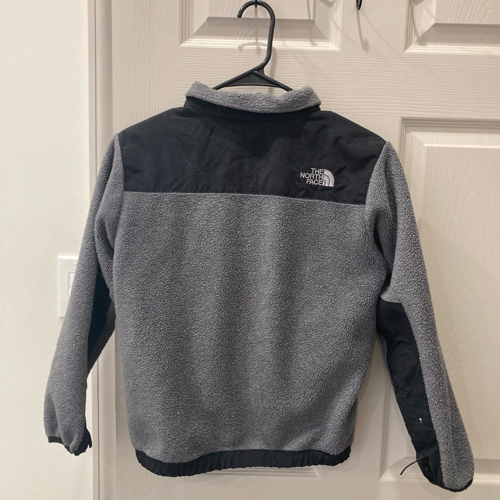The North Face Gray and Black Fleece Jacket